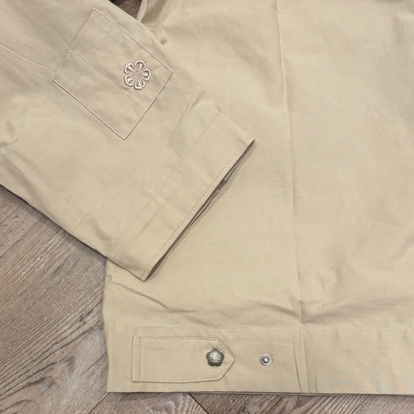 Sundae School Stash Chore Tan and Cream Shirt Jacket - Picture 8 of 8